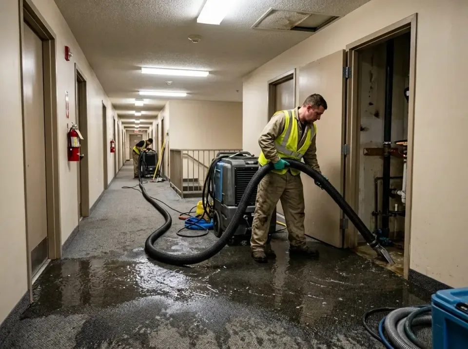multi-unit-apartment-hallway-f-005 — frequently asked questions, Emergency Burst Pipe Water Extraction & Removal in East Por…